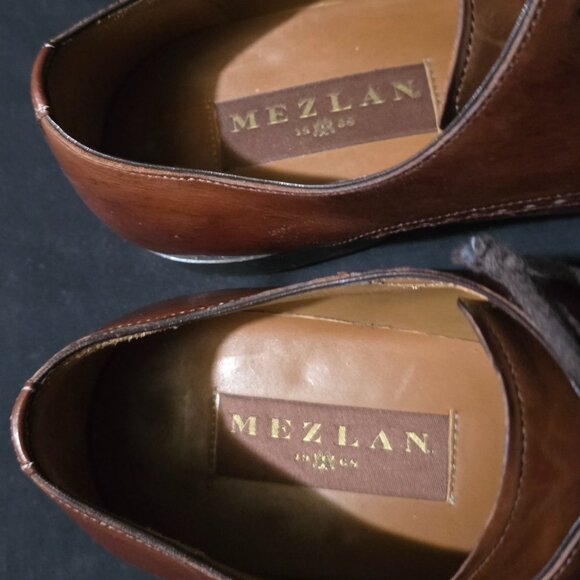 Mezlan Made in Spain Men\'s Brown Lace Up Leather Dress Shoes - 11M US main image 6